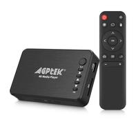 Lecteur Multimédia 4K - Noir - HDMI/AV/VGA - Support 14TB HDD - Lecture jusqu'à 256G USB/SD