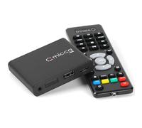 Lecteur Multimédia 4K Ultra-HD Micca pour Clés USB et Cartes MicroSD, Signalisation Numérique, Vidéos MKV MP4 MP3, Sorties HDMI 4K et AV, Lecture et Reprise Automatique