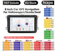 Lecteur multimédia de voiture Android 14 4G 2 Din, pour VW Volkswagen Golf Polo Tiguan Passat B7 B6 SEAT Leon Skoda Octavia Radio GPS RDS P1 1G 32G