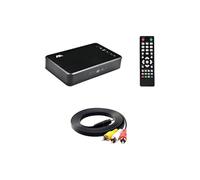 Lecteur Multimédia Full HD 1080p avec Lecture Automatique, Disque Dur Externe USB, VGA, AV, Compatible et Clé USB (MKV, RMVB), Prise UE