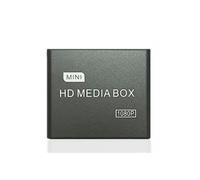 Lecteur Multimédia Full HD 1080p, Boîtier Multimédia avec Prise , AV, USB, /MMC, MKV, H.264, Prise UE