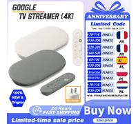 Google Streamer TV 4K – HDR, diffusion rapide, télécommande de recherche vocale