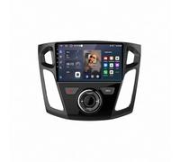 Lecteur Multimédia GPS Radio pour Ford Focus 3 Mk3 2011-2019 HD Écran Tactile avec Carplay Android Auto sans Fil GPS Wi-FI USB Bluetooth RDS Radio Caméra, 4 Nuclear 1G+32G