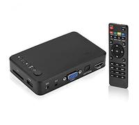 Lecteur multimédia, HDMI 1080P HD Audio et Vidéo avec Télécommande Infrarouge 110V-240V, Lecture de Films/Musique/Photos/Fichiers Directement sur Votre Téléviseur(EU)
