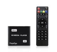 Lecteur multimédia HDMI, Lecteur multimédia numérique 4K Ultra HD, Prend en Charge Les clés USB, Carte SD, Sortie 4K @ 30 Hz, décodage H.265/H.264/AVC MP4/MKV/MP3/TS/Rmvb/Mov/JPG pour la publicité et