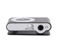 Lecteur multimédia, lecteur vidéo numérique avec écouteurs et câble USB, lecteur de signalisation numérique pour lecteur MP3 BackClip (Noir)