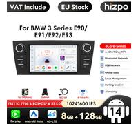Hizpo Autoradio Android S8 AHDC2 pour BMW Série 3 E90-E93, GPS, Stéréo 2DIN, Stock UE Sans TVA