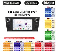 Lecteur vidéo de limitation d'autoradio Android, système intelligent, 2Din, BMW Série 3, E90, E91, E92, E93, Carplay Auto, 4G RDS, 7 en effet, 7862 P1 (4 cœurs 1G 32G)