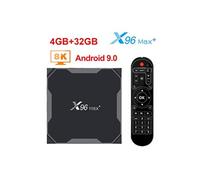 Lecteur multimédia TV Box X96 Max Plus Amlogic S905X3 Wifi Bluetooth 4GB+32GB Android 9.0 -noir