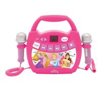 Lecteur musical karaoké Disney Princesses avec micros LEXIBOOK - Effet de voix drôle - Rose