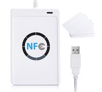 Lecteur NFC RFID Acr122u - Lecteur USB sans contact - Prend en charge Iso 14443a/B Felica NFC - Avec vitesse de 424 Kbps - Pour ordinateur jusqu'à 50 mm de portée