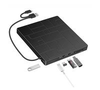 Lecteur Optique 7 en 1 Ordinateur Externe Mobile Gravure Multifonction Brûleur Peut Lire La Carte TF SD Facile à Utiliser