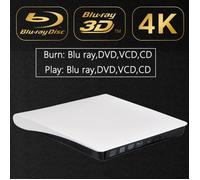 Lecteur Optique Externe Blanc USB 3.0 BD-ROM Blu-ray 4K 3D CD-VCD-DVD Graveur Pour Ordinateur De Bureau-Notebook LECTEUR