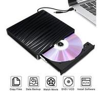 Lecteur optique externe noir cd usb 3. 0 type c graveur de dvd, dvd-rw dvd rom pour ordinateur portable hp windows