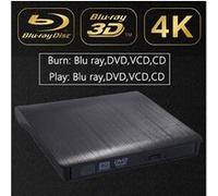 Lecteur optique externe noir usb 3. 0 bd-rom blu-ray 4k 3d cd/vcd/dvd graveur pour ordinateur de bureau/notebook
