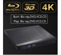 Lecteur Optique Externe Noir USB 3.0 BD-ROM Blu-ray 4K 3D CD-VCD-DVD Graveur Pour Ordinateur De Bureau-Notebook