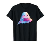 Lecteur Pastel Study Ghost Cute Bookworm T-Shirt
