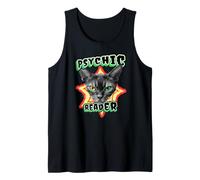 « Lecteur psychique » Gothique Occulte Halloween Sorcière Chat Débardeur