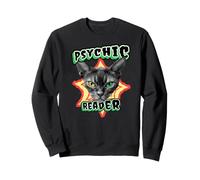 « Lecteur psychique » Gothique Occulte Halloween Sorcière Chat Sweatshirt
