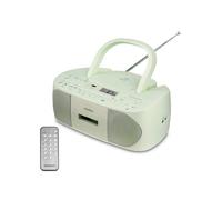 Lecteur Radio CD/Cassette Portable - MD43429 - 2x3W RMS - Télécommande - 40 présélections - Vert