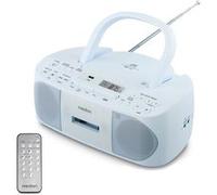 Lecteur Radio CD/Cassette Portable - MEDION MD43429 - 2x3W RMS - Télécommande - 40 présélections - Bleu bleu G