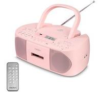 Radio CD K7 - MEDION - FM - 2x30W RMS - Rose - Lecteur CD/MP3/Cassette - 6 Modes Sonores