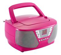 Lecteur Radio CD Portable - BIGBEN INTERACTIVE - CD60RSSTICK - Rose + Stickers