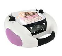 LECTEUR RADIO CD PORTABLE BLANC CHIENS G