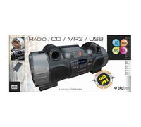 Lecteur radio cd portable noir USB MP3