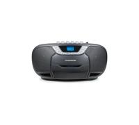 Lecteur radio cd portable THOMSON mp3 usb cassette metal dark grey