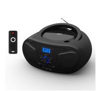 Lecteur Radio CD-USB(MP3)-Bluetooth avec télécommande, 2*2W Noir