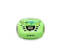 WE Lecteur radio CD USB WeKids – FM, CD/CD-R/CD-RW/MP3, 2x2W, entrée Aux et micro – Dinosaure