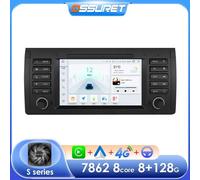 Lecteur stéréo d'autoradio Android 2 DIN pour BMW E39 E53 X5 1995 -2003 Carplay multimédia de voiture Navigation vidéo automatique GPS Wifi 6115 P1L