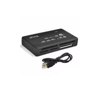 Lecteur USB 2.0 All in one multi carte mémoire : Micro Mini SD / SDHC TF M2 MMC MS Duo Compact flash XD - Noir -