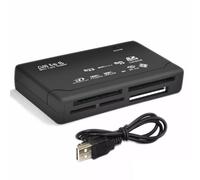 Lecteur USB 2.0 All in one multi carte mémoire : Micro Mini SD / SDHC TF M2 MMC MS Duo Compact flash XD - Noir
