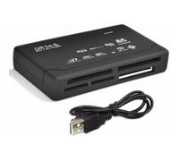 Lecteur USB 2.0 All in one multi carte mémoire : Micro Mini SD / SDHC TF M2 MMC MS Duo Compact flash XD - Noir