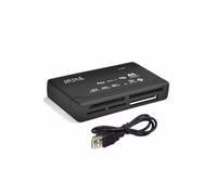 Lecteur USB 2.0 All in one multi carte mémoire : Micro Mini SD / SDHC TF M2 MMC MS Duo Compact flash XD - Noir -