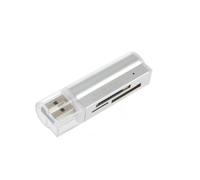 Lecteur usb 2.0 multi carte mémoire : Micro SD / TF M2 MMC SDHC MS Duo - Gris