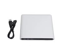 Lecteur USB 3.0 Externe, lecteurs DVD/CD-RW Haute Vitesse externes, graveur de CD/DVD USB 3.0 en Aluminium Externe, Lecteur de Disque Optique Externe pour ME/2000/XP/WIN7/WIN8/WIN10/OS(Argent)