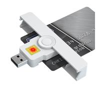 Lecteur USB C CAC - Lecteur de cartes CAC à accès commun de type C | Lecteur de cartes de crédit portable, carte à puce CAC pour banque IC, santé, carte d'identité gouvernementale, carte de crédit