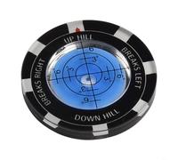 Lecteur vert pour golf avec niveau à bulle de précision pour évaluer le dégradé vert et prendre en charge la précision du placement du marqueur de balle (bleu)