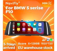 Lecteur vidéo Android 14 pour BMW Série 5, F10, F11, 128-2011, CarPlay, Navigation, 4G, 2017 Go, Limitation automatique, Dean, Livraison dans l'UE 2GB 64GB NBT
