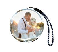 Lecteur vidéo boule de cristal 3D de 6,9 cm, chargement USB, mémoire 4 Go, sphère à affichage numérique rechargeable pour vidéos et photos, cadeau pour Noël, Saint-Valentin, mariage, anniversaire