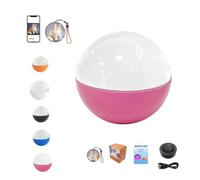 Lecteur vidéo boule de cristal de 6,9 cm, affichage électronique personnalisé, lampe sphérique à mémoire numérique, vidéos et photos téléchargeables, cadeau à faire soi-même pour anniversaire