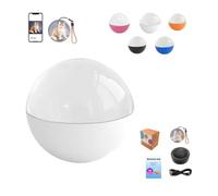 Lecteur vidéo boule de cristal de 6,9 cm, affichage électronique personnalisé, lampe sphérique à mémoire numérique, vidéos et photos téléchargeables, cadeau à faire soi-même pour anniversaire