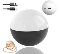 Lecteur vidéo Crystal Ball - Affichage numérique pour télécharger des vidéos et des photos, affichage de mémoire personnalisé avec fonction rythme cardiaque, parfait pour les couples et les animaux
