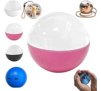 Lecteur vidéo en forme de boule de cristal de 6,9 cm, album photo numérique à ultrasons 3D, affichage vidéo numérique, échographie 3D, cadeau d'anniversaire (rose)