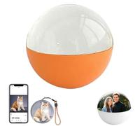 Lecteur vidéo en forme de boule de cristal de 6,9 cm, orbe de mémoire, lecteur vidéo numérique personnalisé avec affichage numérique et rythme cardiaque, vidéos et photos téléchargeables via