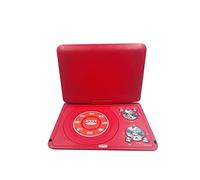 Lecteur vidéo, Lecteur DVD Portable avec écran d'affichage pivotant à Batterie Rechargeable et Lecteur DVD Mobile à Deux Haut-parleurs for Enfants(Rot)