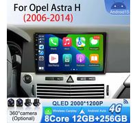 Lecteur vidéo multimédia sans fil Carplay pour Opel Astra H 2004 - 2014 Bluetooth Android 15 autoradio Android Auto GPS Navigation A 1GB 32GB